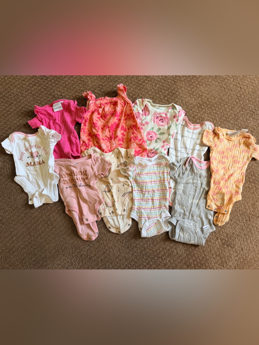 Newborn spring/summer onesie bundle